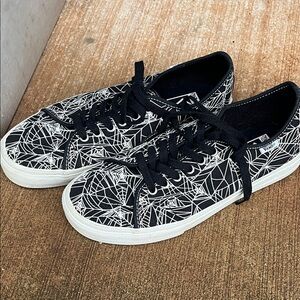 Vans Black and White Patterned Sneakers